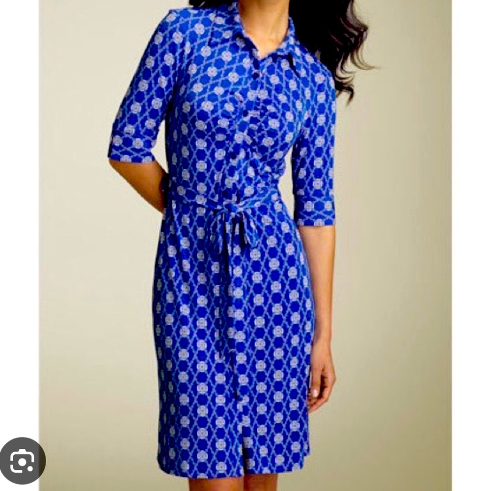 LAUNDRY size 8, women’s wrap dress three-quarter length sleeve.